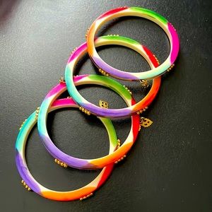 4 colorful bangles
